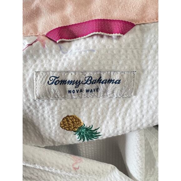 Tommy Bahama Flamingo Tango Camp Short Sleeves Shirt Size XXL Stretchy Fabric - Picture 12 of 15